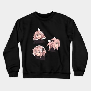 Astolfo's faces Crewneck Sweatshirt